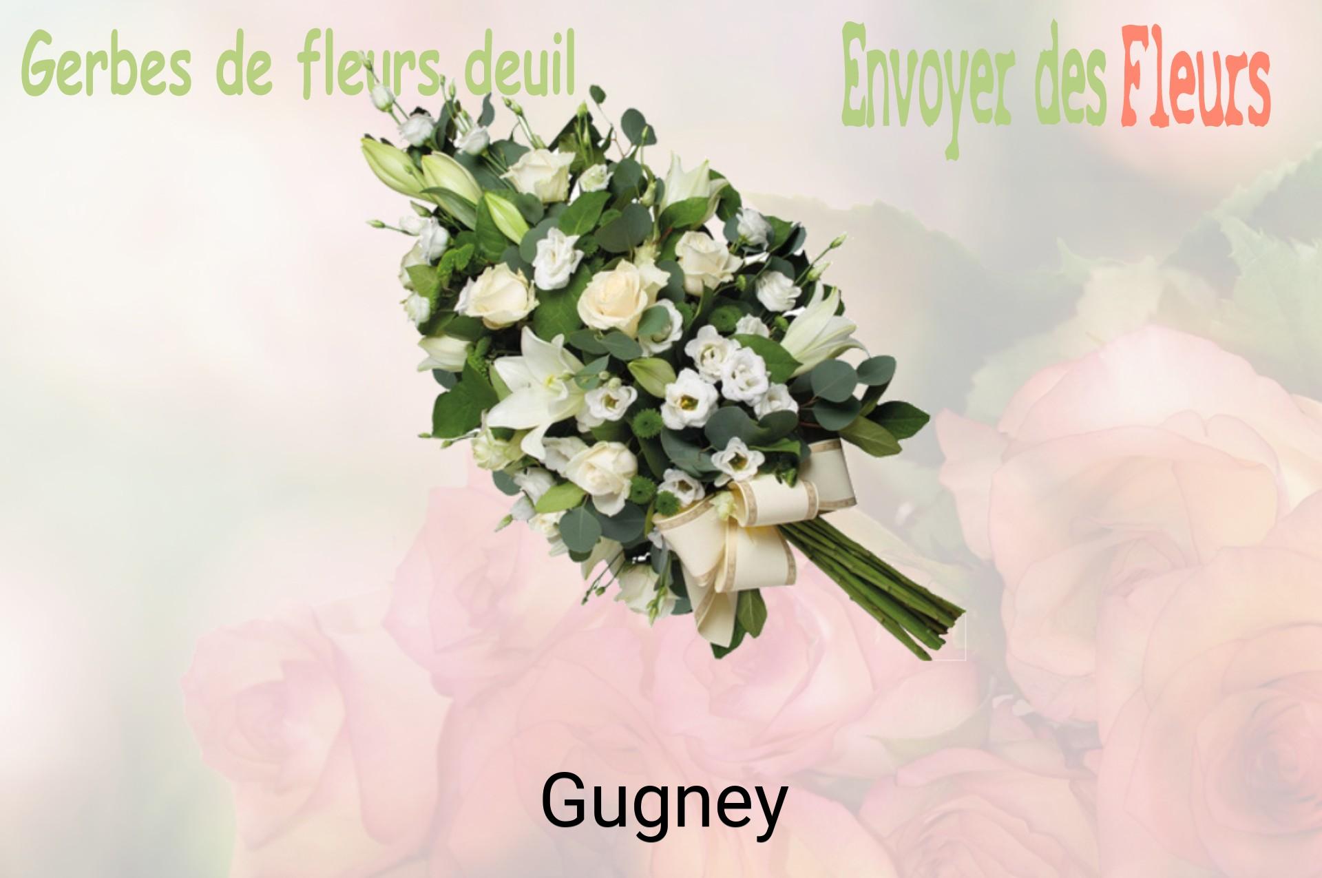 Gerbe de fleurs de deuil livrée à Gugney